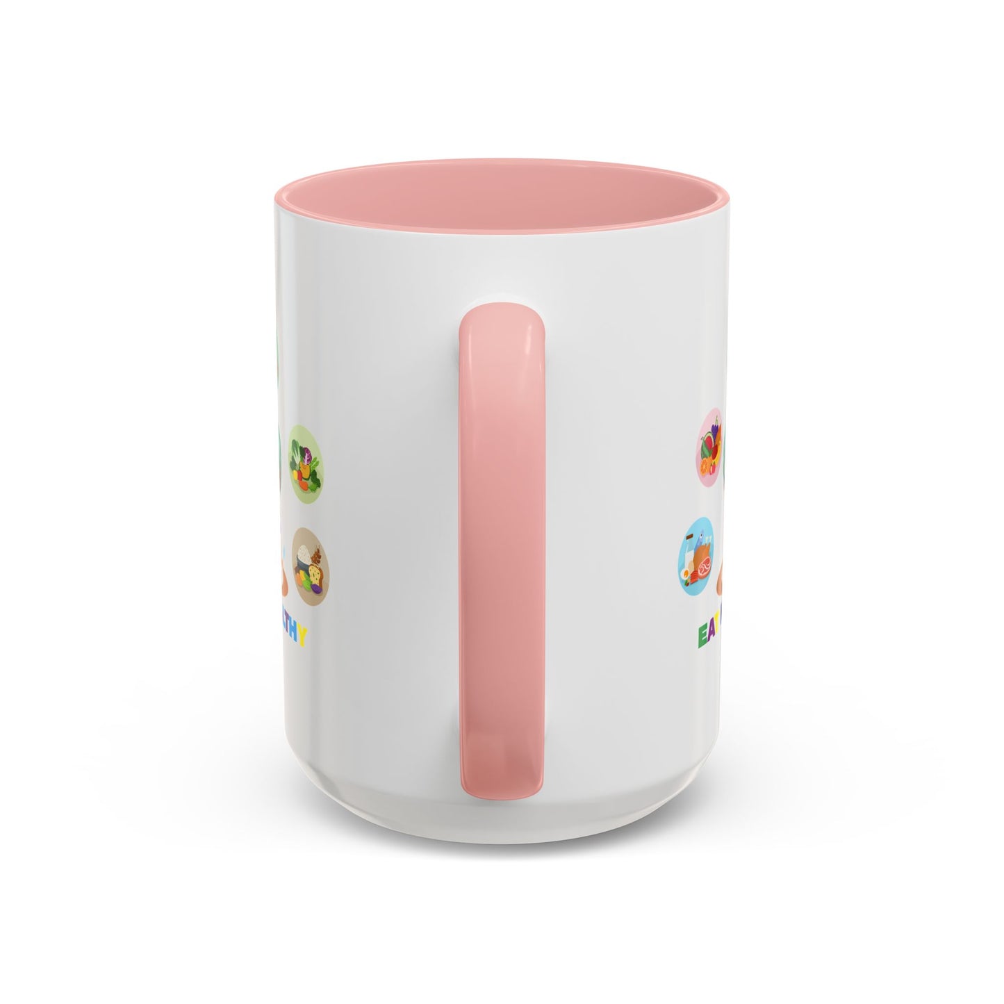 Accent Coffee Mug - Supper kiddo showing healthy food to eat