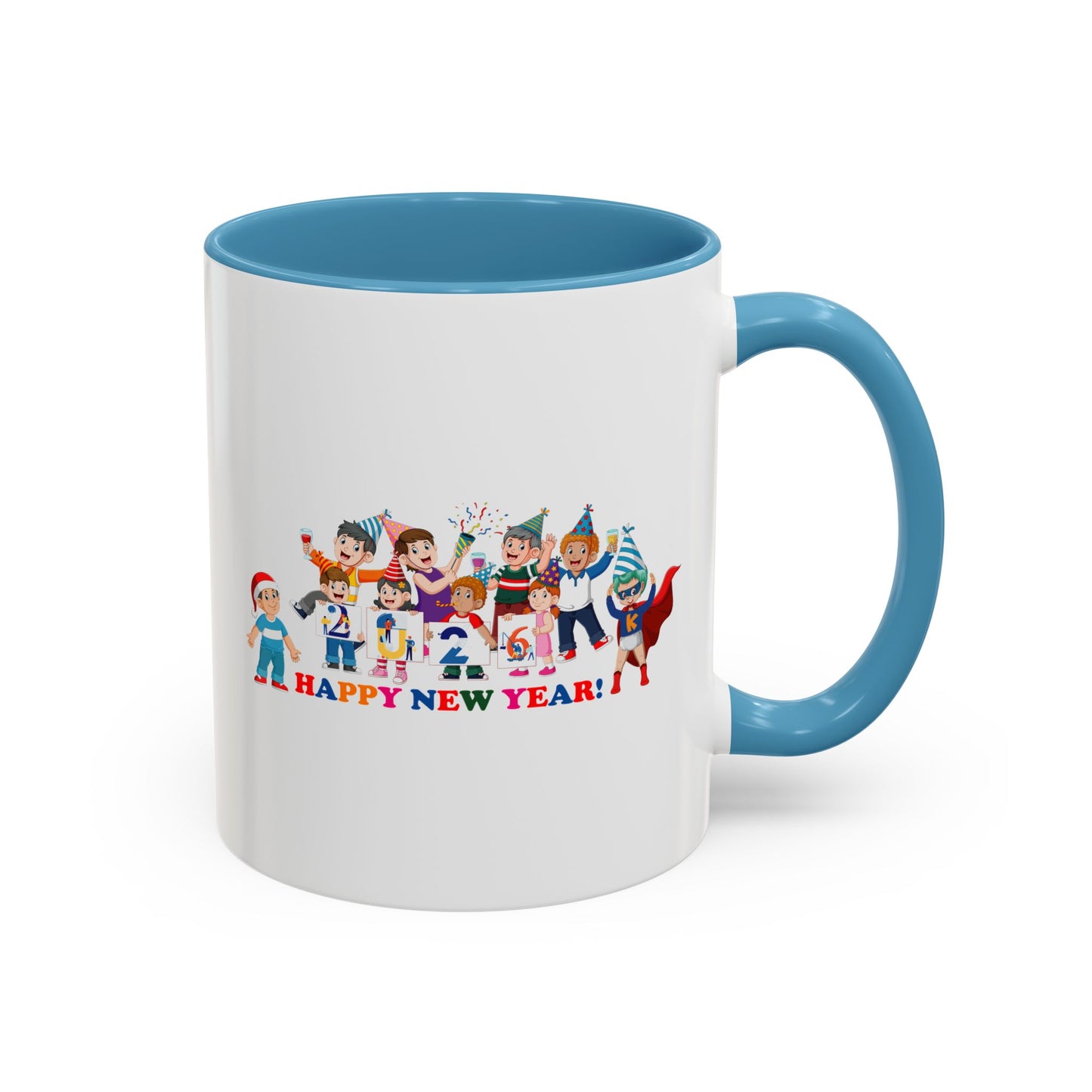 Accent Coffee Mug - Happy new year from super kiddo