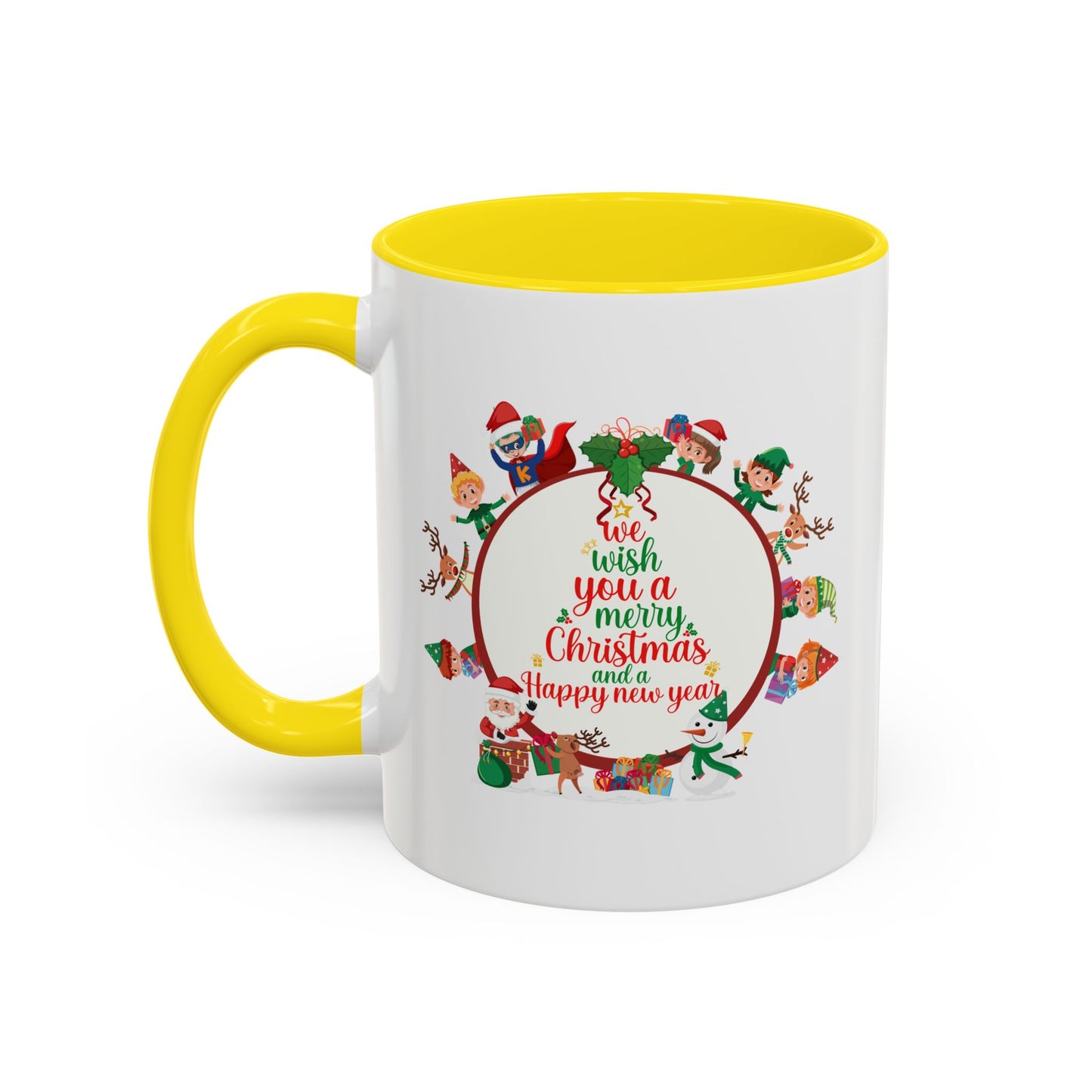 Accent Coffee Mug - We wish you a merry christmas