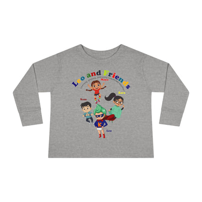 Toddler Long Sleeve Tee - Leo & Friends - Learning and growing - [[{"value":"Wonderwear Kid"}]]