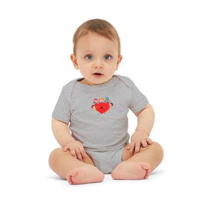 Infant Jersey One Piece - Valentines -  Super kiddo with friends - [[{"value":"Wonderwear Kid"}]]