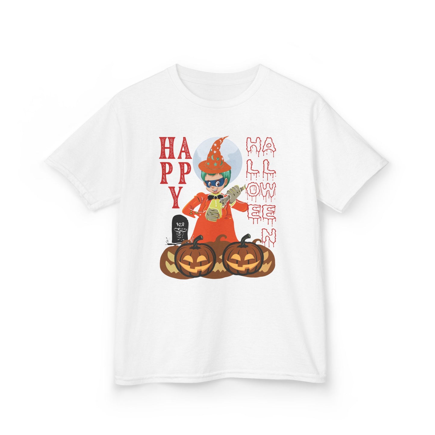 Kids Heavy Cotton™ Tee - Holloween design by super kiddo Printify