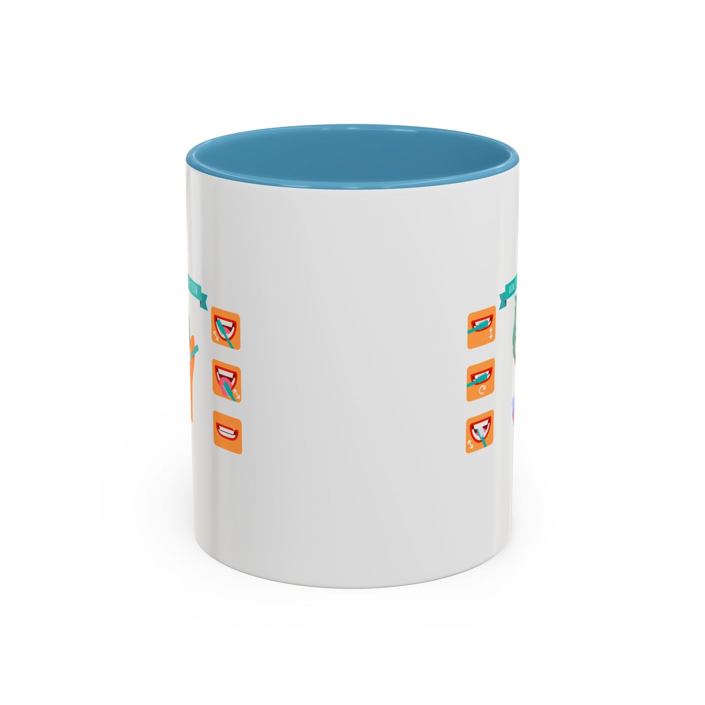 Accent Coffee Mug - Super kiddo how to brush teeth