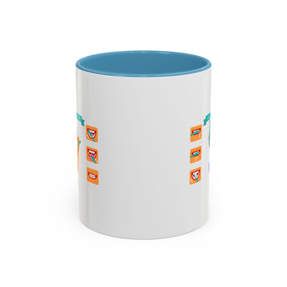 Accent Coffee Mug - Super kiddo how to brush teeth - [[{"value":"Wonderwear Kid"}]]