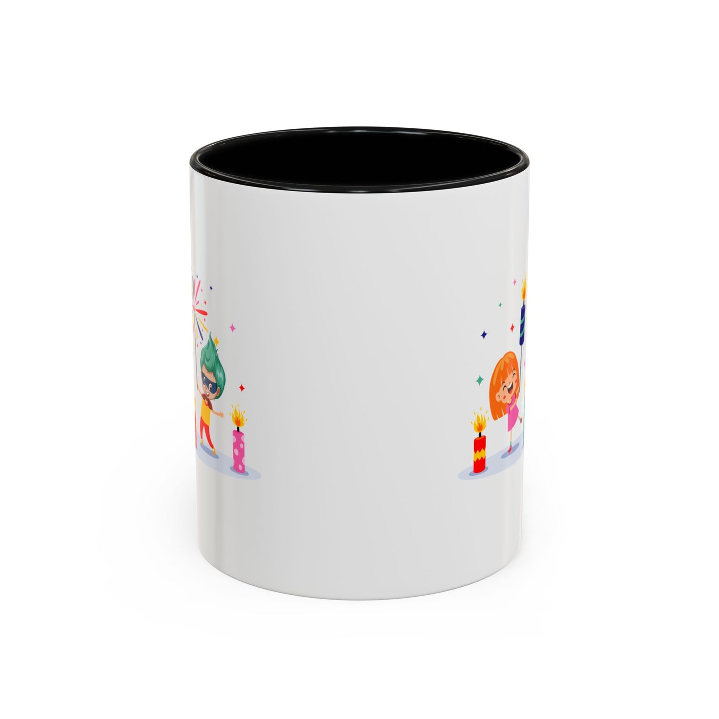 Accent Coffee Mug - Super kiddo lighting fireworks