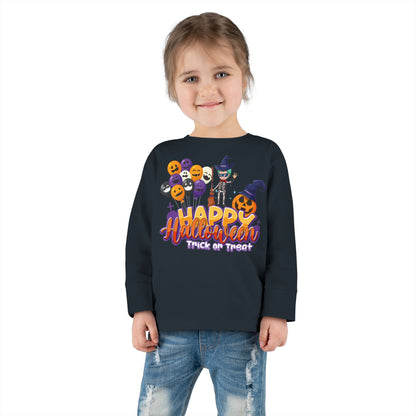 Toddler Long Sleeve Tee - Happy halloween trick or treat - [[{"value":"Wonderwear Kid"}]]
