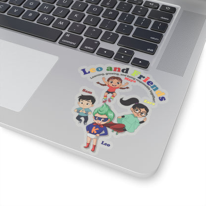 Kiss-Cut Stickers - Leo & Friends - Learning and growing - [[{"value":"Wonderwear Kid"}]]