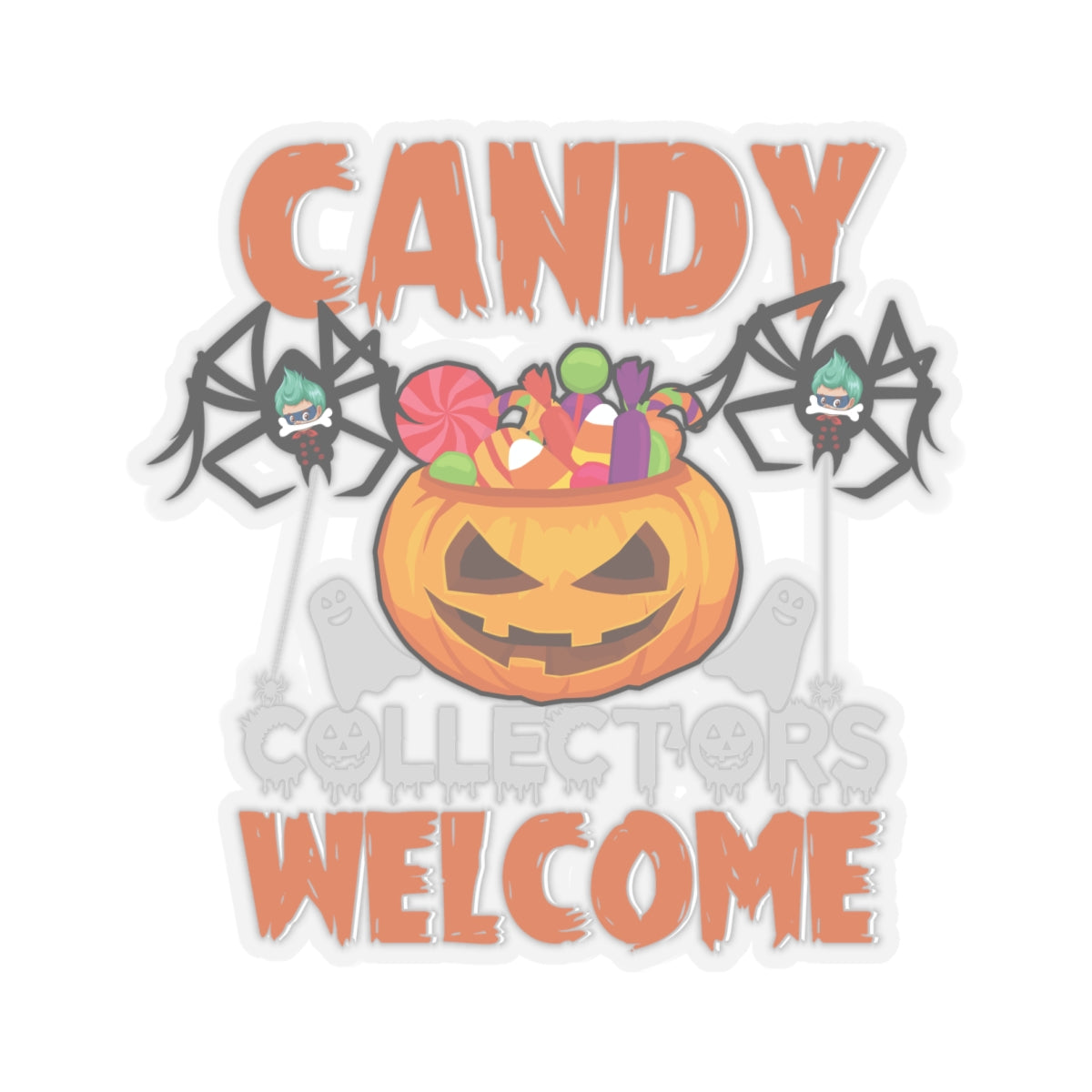 Kiss-Cut Stickers - Candy collectors by super kiddo Printify