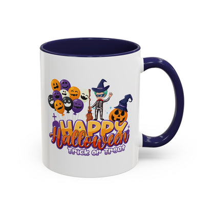 Accent Coffee Mug - Happy halloween trick or treat - [[{"value":"Wonderwear Kid"}]]