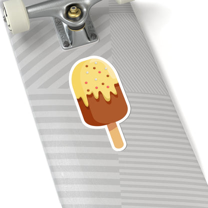Kiss-Cut Stickers - Ice Cream Bar with Sprinkles Printify