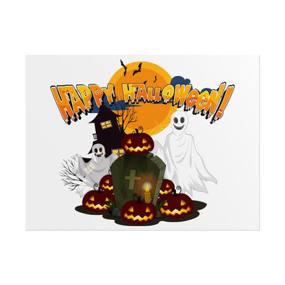 Rolled Posters - Happy holloween - cemetery - [[{"value":"Wonderwear Kid"}]]