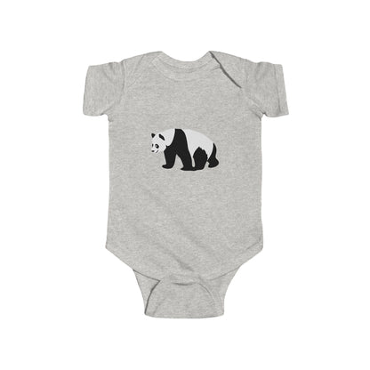 Infant Fine Jersey Bodysuit - walking panda Printify