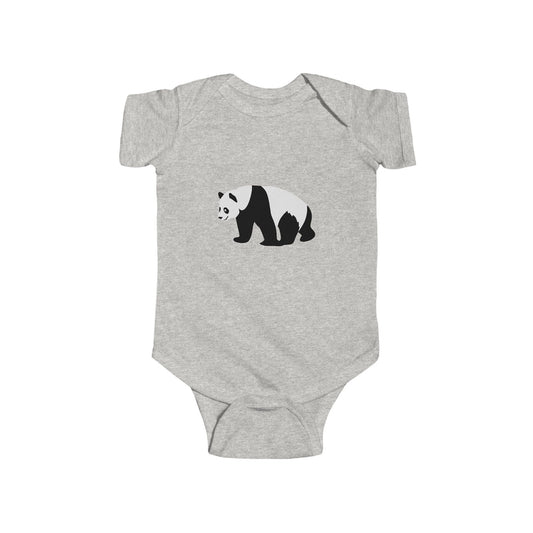 Infant Fine Jersey Bodysuit - walking panda Printify