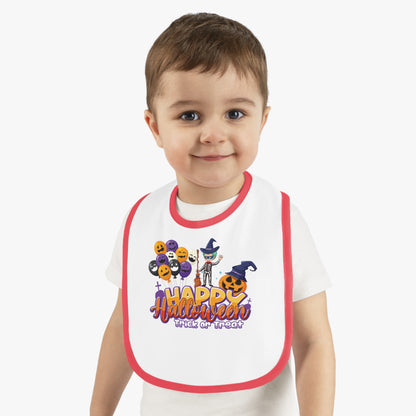 Baby Bib - Happy halloween trick or treat - [[{"value":"Wonderwear Kid"}]]