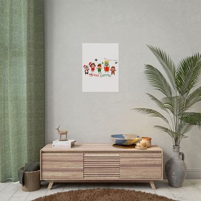 Rolled Posters - Merry christmas by super kiddo and friends - [[{"value":"Wonderwear Kid"}]]