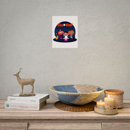 Rolled Posters - Super kiddo wearing pumpkin - [[{"value":"Wonderwear Kid"}]]