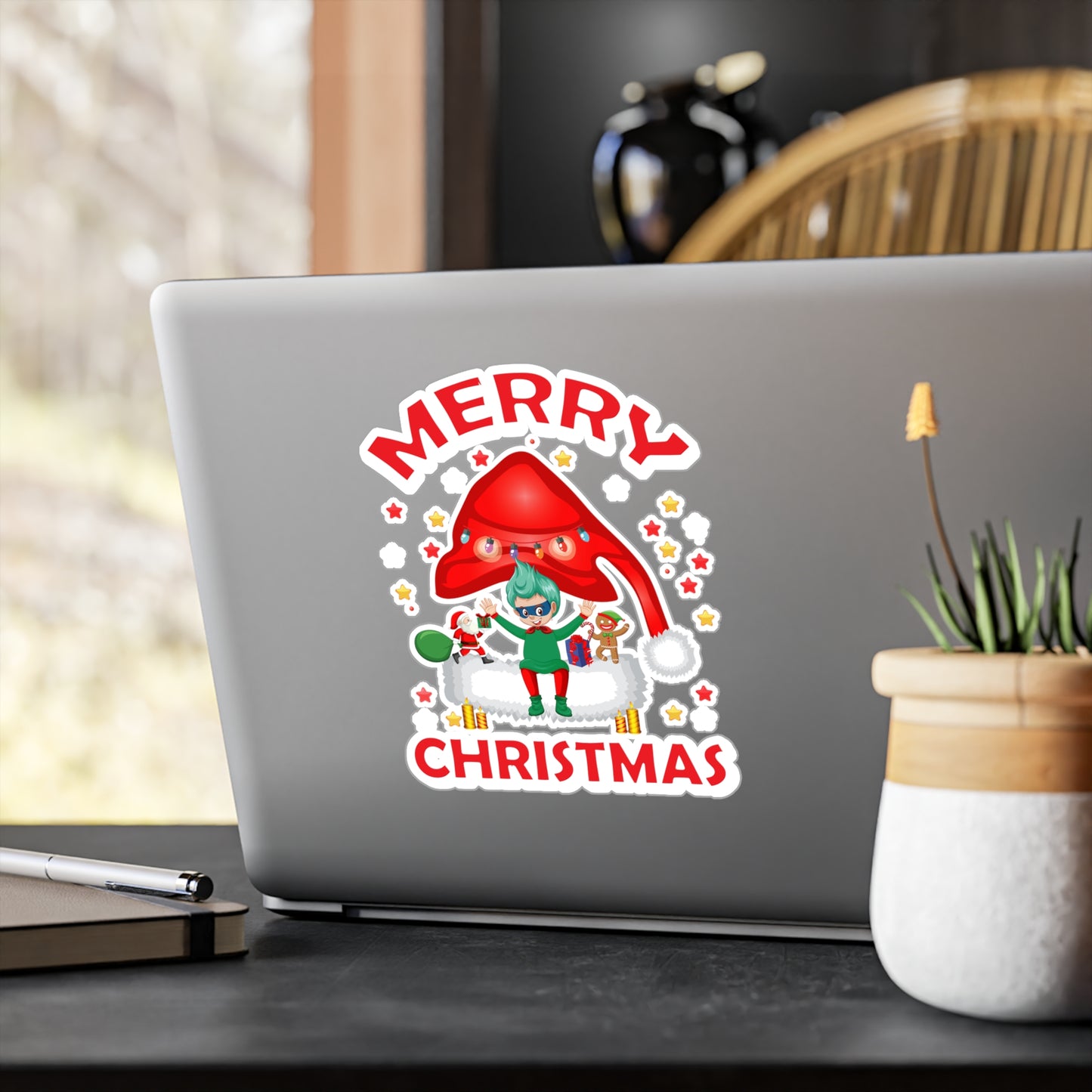 Christmas Kiss-Cut Vinyl Decals – Merry christmas - [[{"value":"Wonderwear Kid"}]]