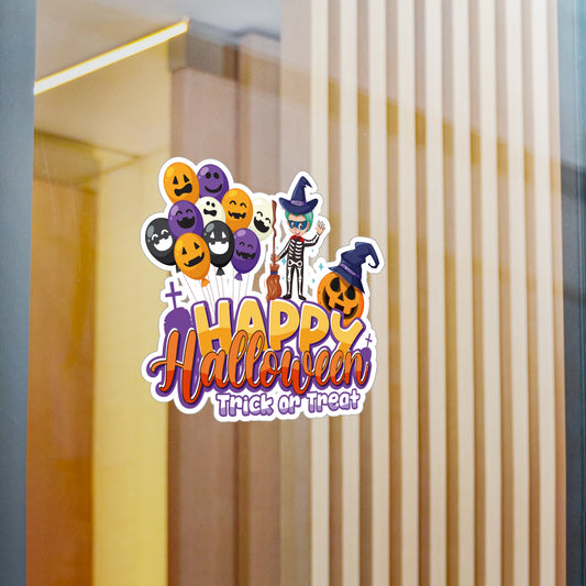 Halloween Kiss-Cut Vinyl Decals – Happy halloween trick or treat - [[{"value":"Wonderwear Kid"}]]