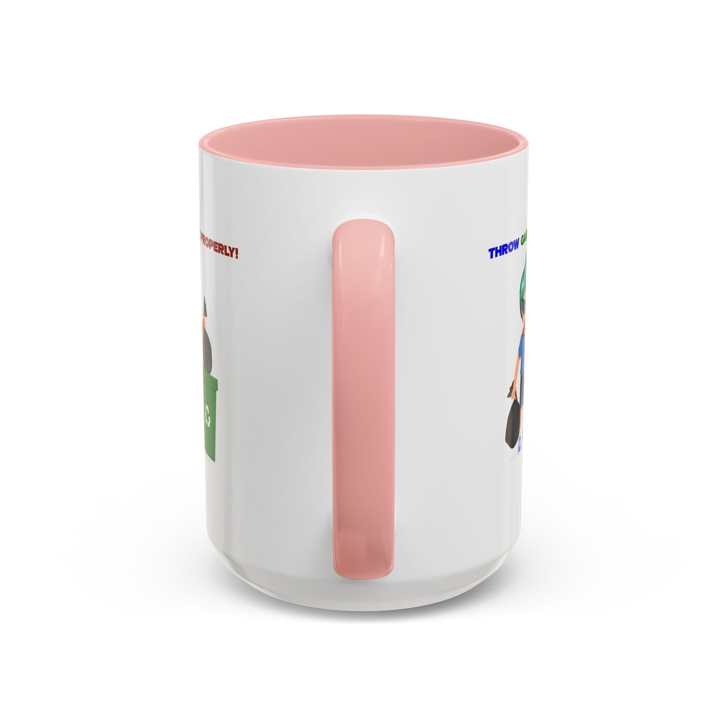 Accent Coffee Mug - Super kiddo taking trash out
