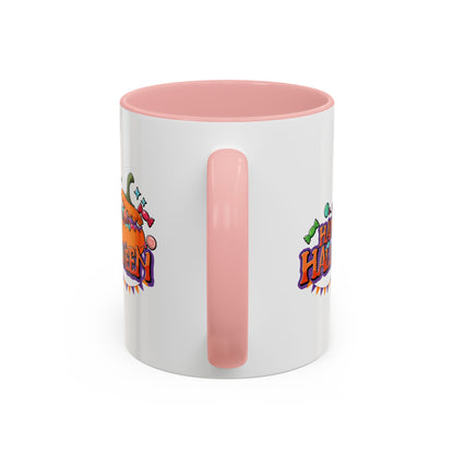 Accent Coffee Mug - Happy halloween banner Printify