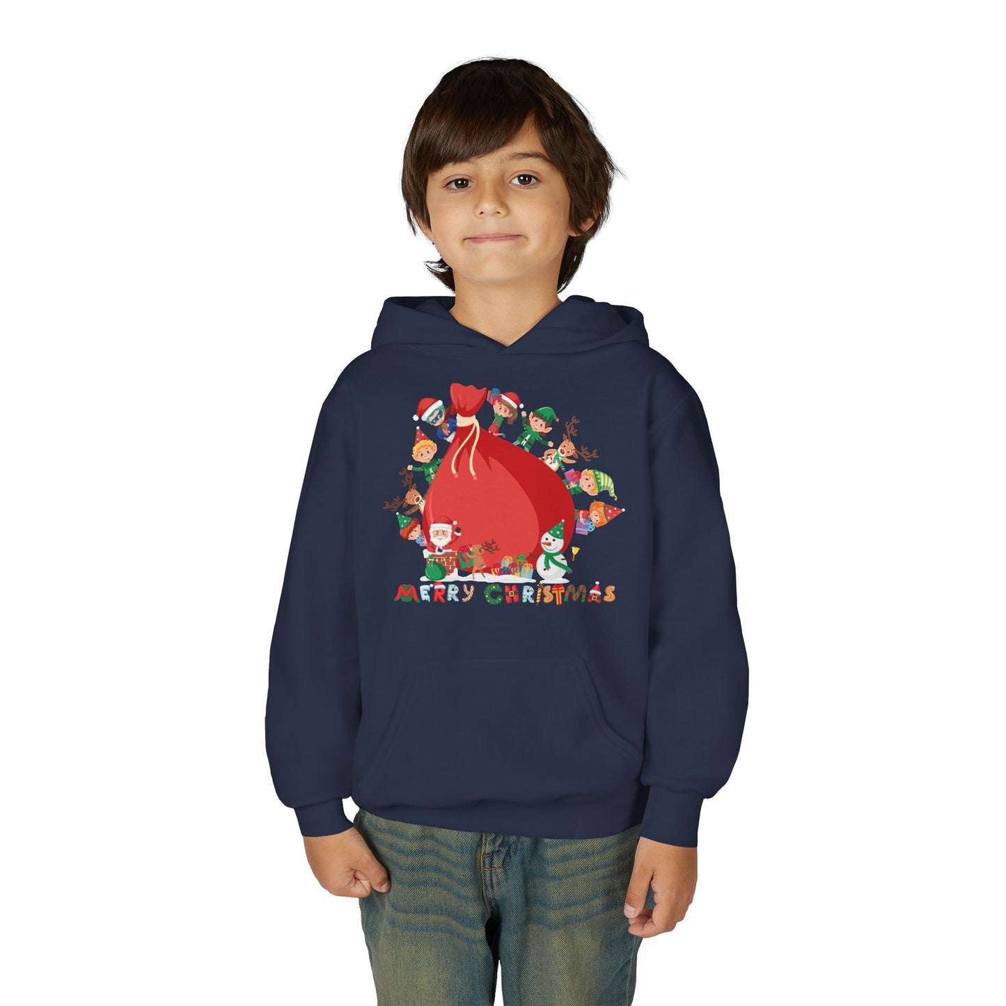 Youth Heavy Blend Hooded Sweatshirt - Super kiddo and big christmas gift