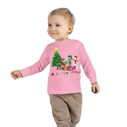 Toddler Long Sleeve Tee - Super kiddo preparing gifts - [[{"value":"Wonderwear Kid"}]]