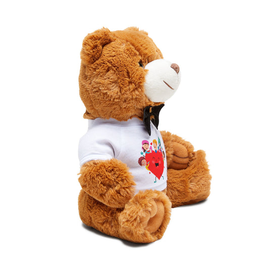 Teddy Bear with T-Shirt - Valentines -  Super kiddo with friends - [[{"value":"Wonderwear Kid"}]]