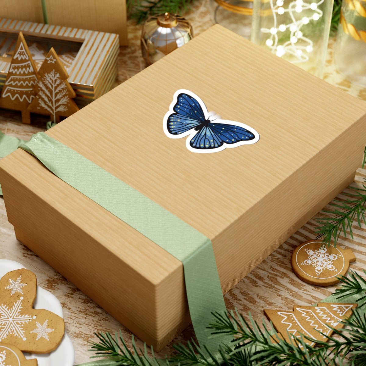 Kiss-Cut Stickers - Blue butterfly