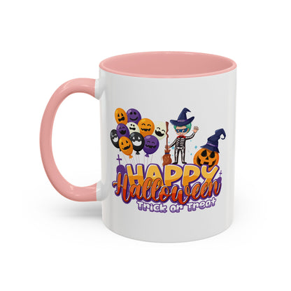 Accent Coffee Mug - Happy halloween trick or treat - [[{"value":"Wonderwear Kid"}]]