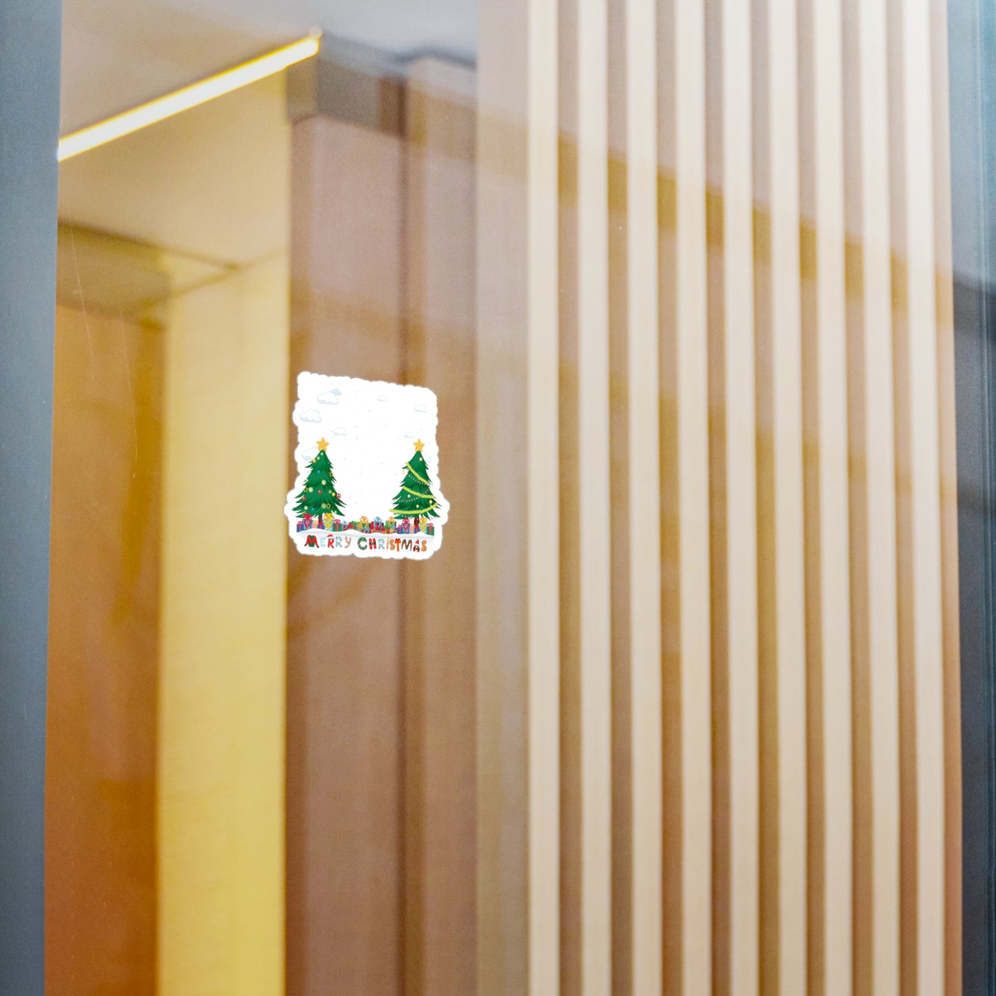 Christmas Kiss-Cut Vinyl Decals – Christmas and snowing