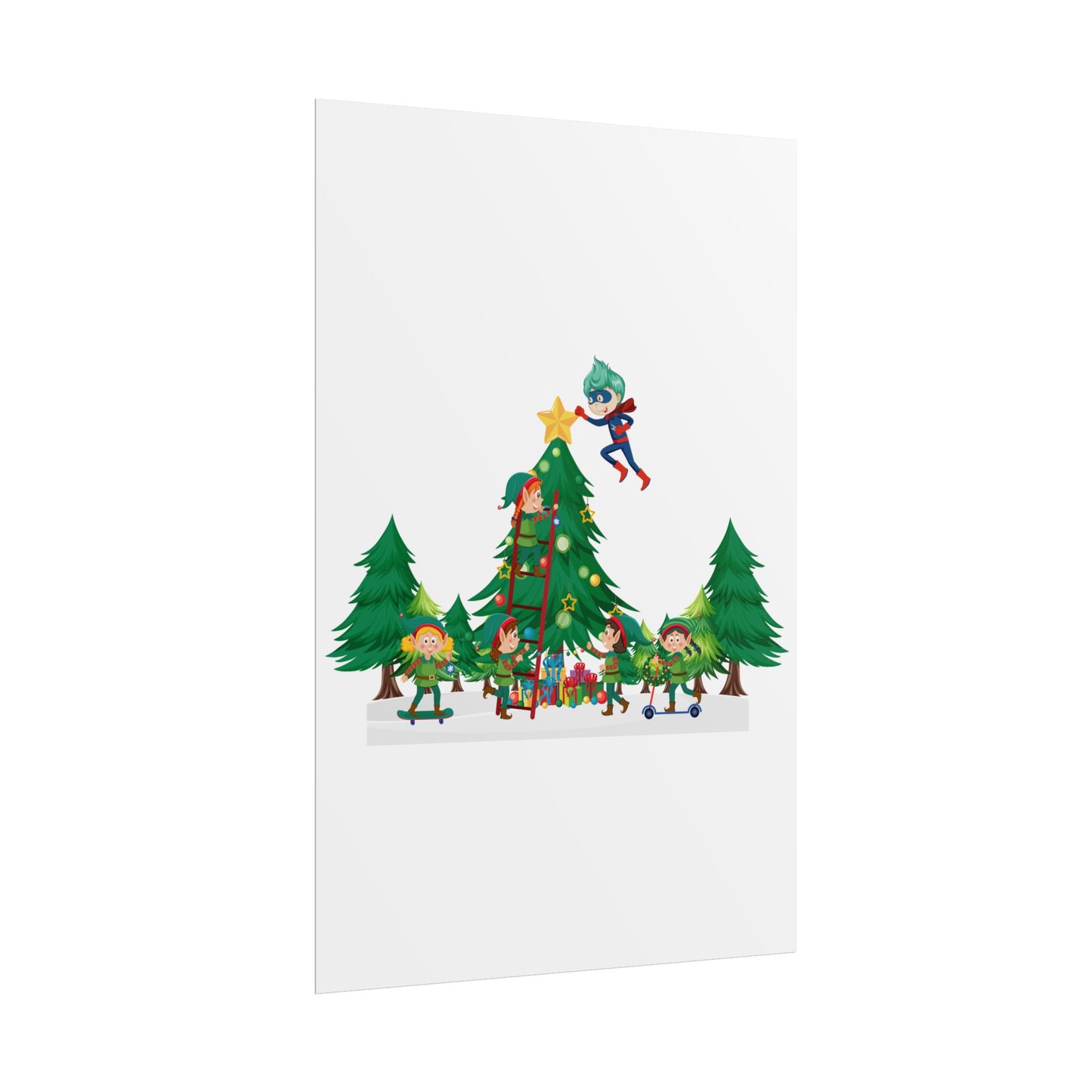 Rolled Posters - Super kiddo putting the stars - [[{"value":"Wonderwear Kid"}]]