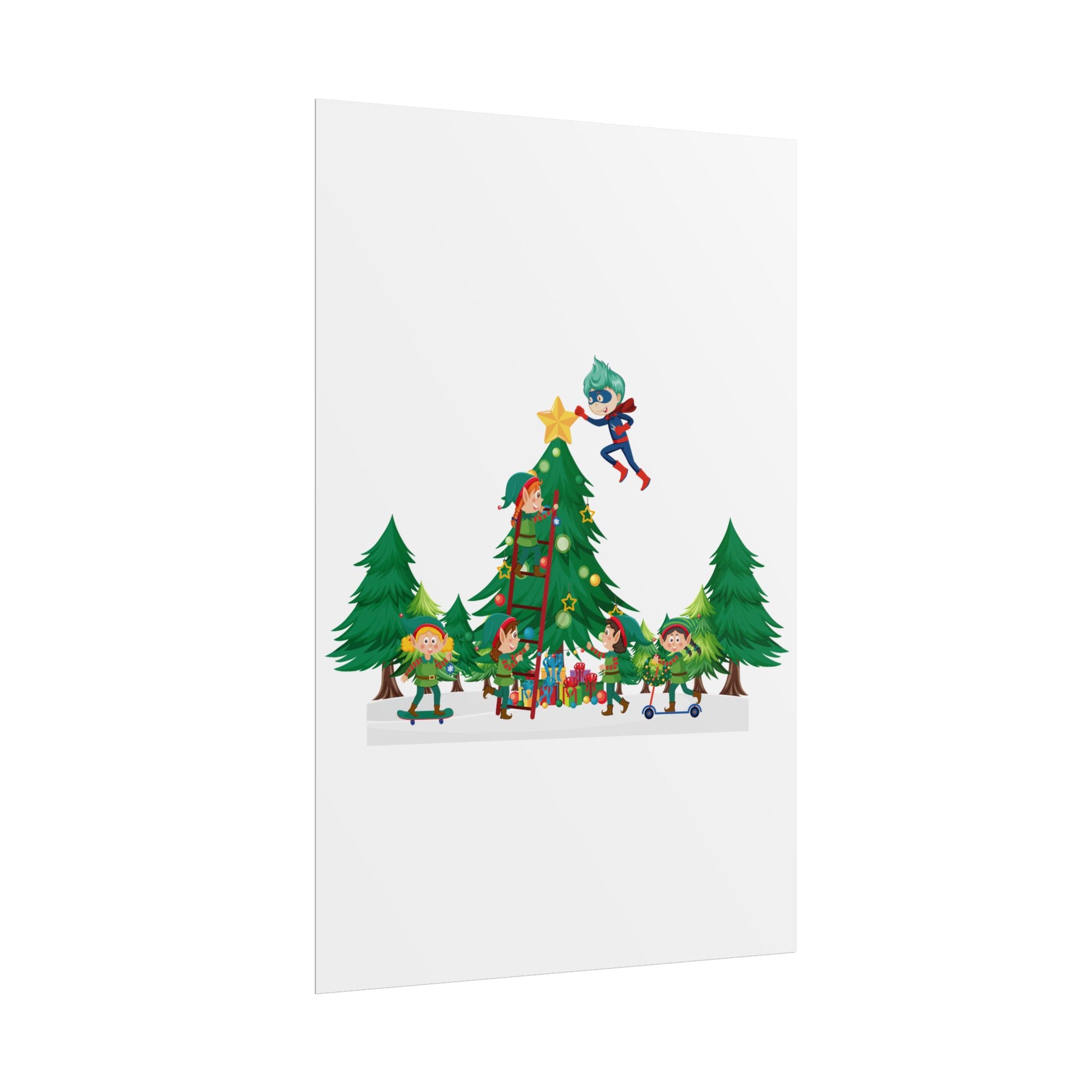 Rolled Posters - Super kiddo putting the stars - [[{"value":"Wonderwear Kid"}]]