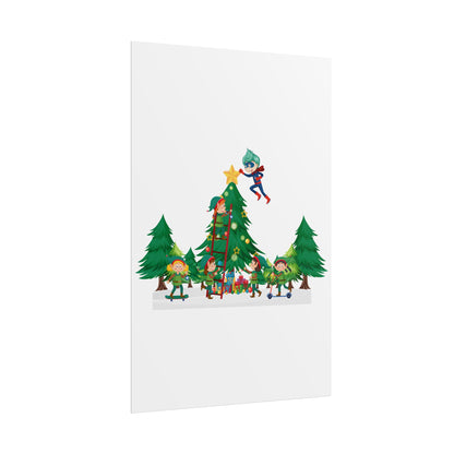Rolled Posters - Super kiddo putting the stars - [[{"value":"Wonderwear Kid"}]]