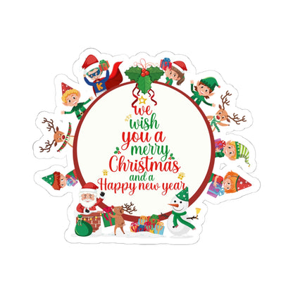 Kiss-Cut Stickers - We wish you a merry christmas - [[{"value":"Wonderwear Kid"}]]