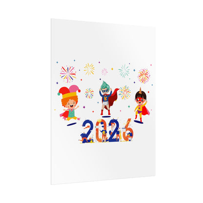 Rolled Posters - Super kiddo and other hero - [[{"value":"Wonderwear Kid"}]]