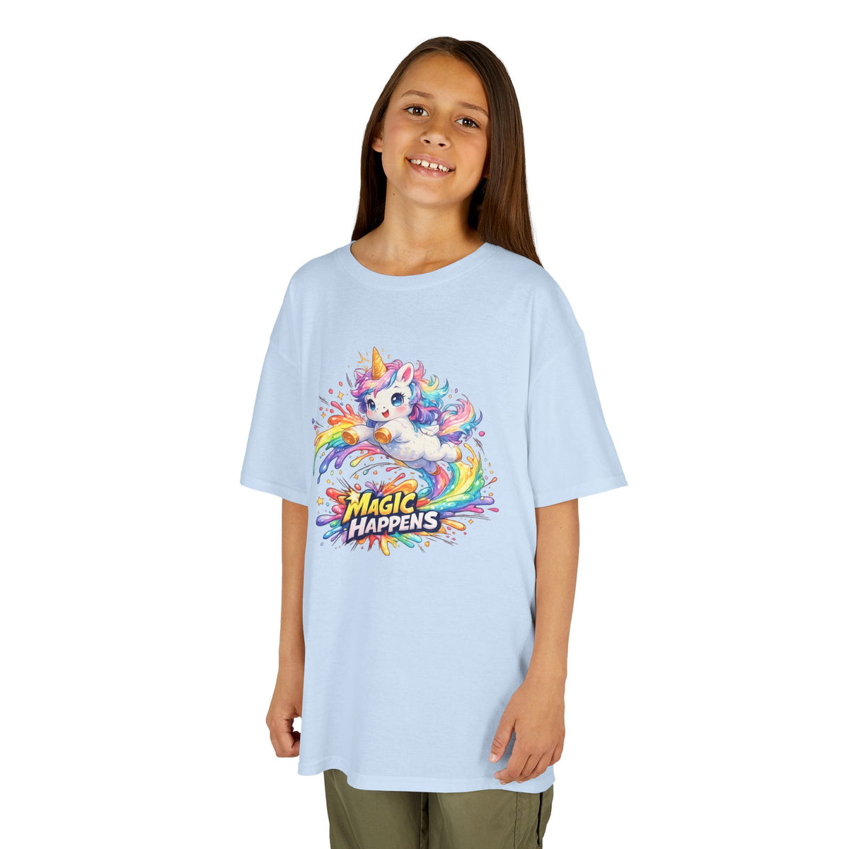 Kids Heavy Cotton™ Tee - Magic Happens
