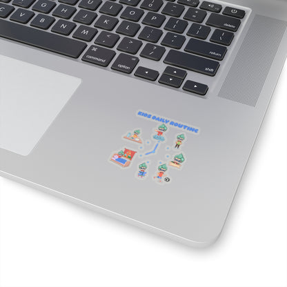 Kiss-Cut Stickers - Super kiddo daily routine - [[{"value":"Wonderwear Kid"}]]