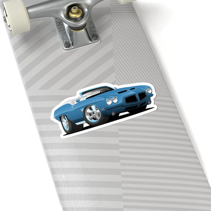 Kiss-Cut Stickers - Convertible Muscle Car Printify