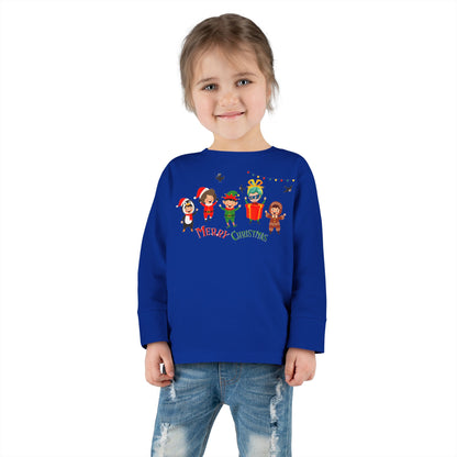 Toddler Long Sleeve Tee - Merry christmas by super kiddo and friends - [[{"value":"Wonderwear Kid"}]]
