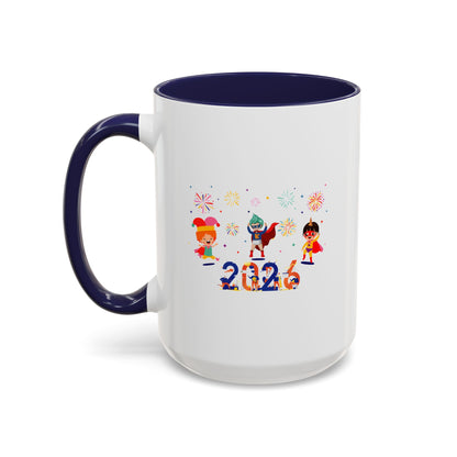 Accent Coffee Mug - Super kiddo and other hero - [[{"value":"Wonderwear Kid"}]]