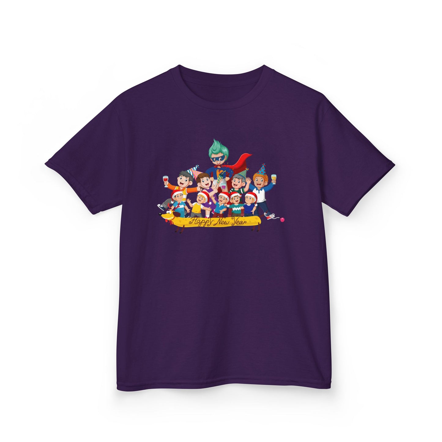 Kids Heavy Cotton™ Tee - Happy new year with friends - [[{"value":"Wonderwear Kid"}]]