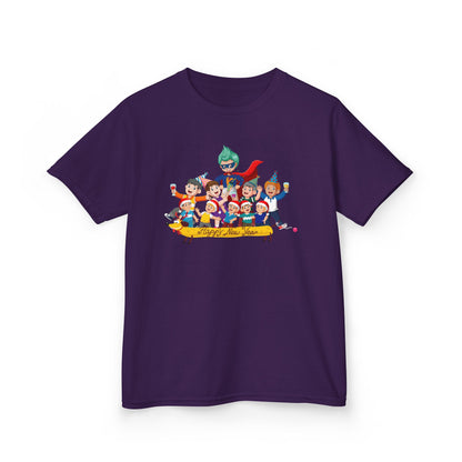 Kids Heavy Cotton™ Tee - Happy new year with friends - [[{"value":"Wonderwear Kid"}]]