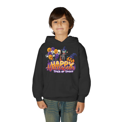 Youth Heavy Blend Hooded Sweatshirt - Happy halloween trick or treat - [[{"value":"Wonderwear Kid"}]]
