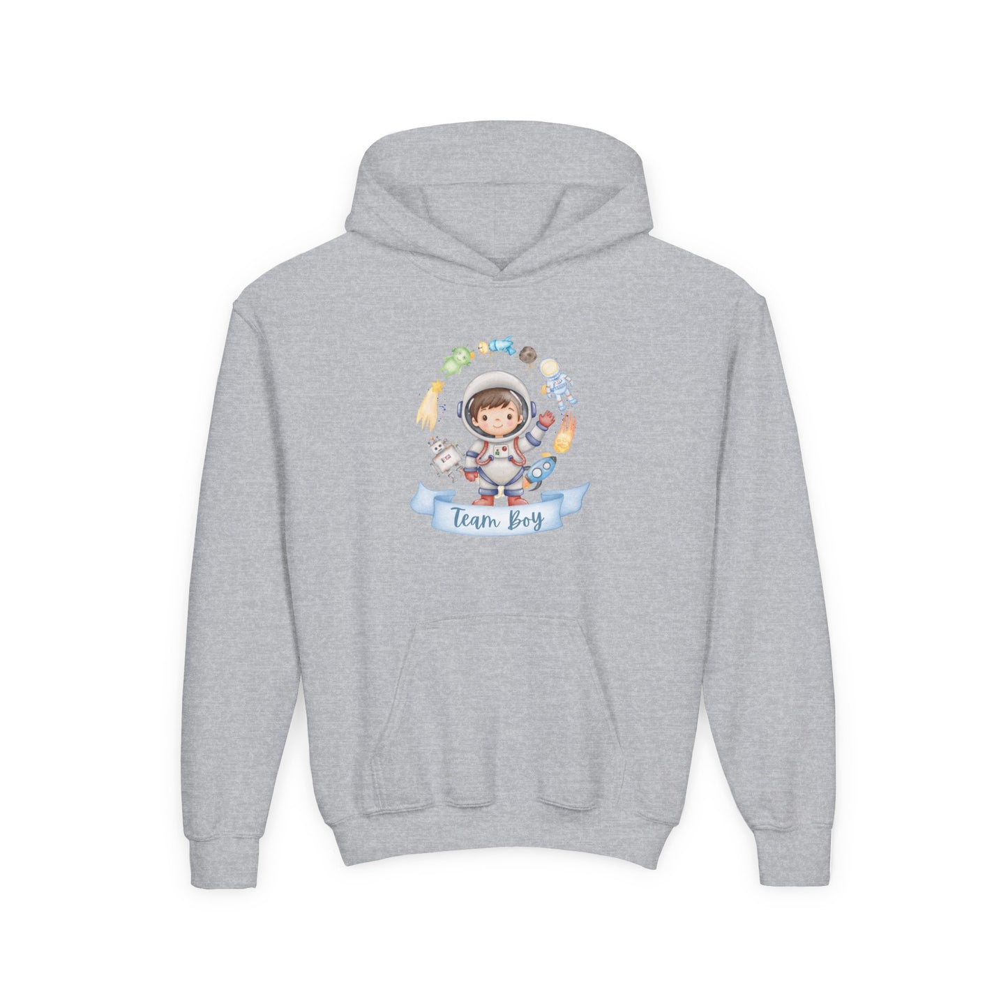 Youth Heavy Blend Hooded Sweatshirt - Astronaut Adventures