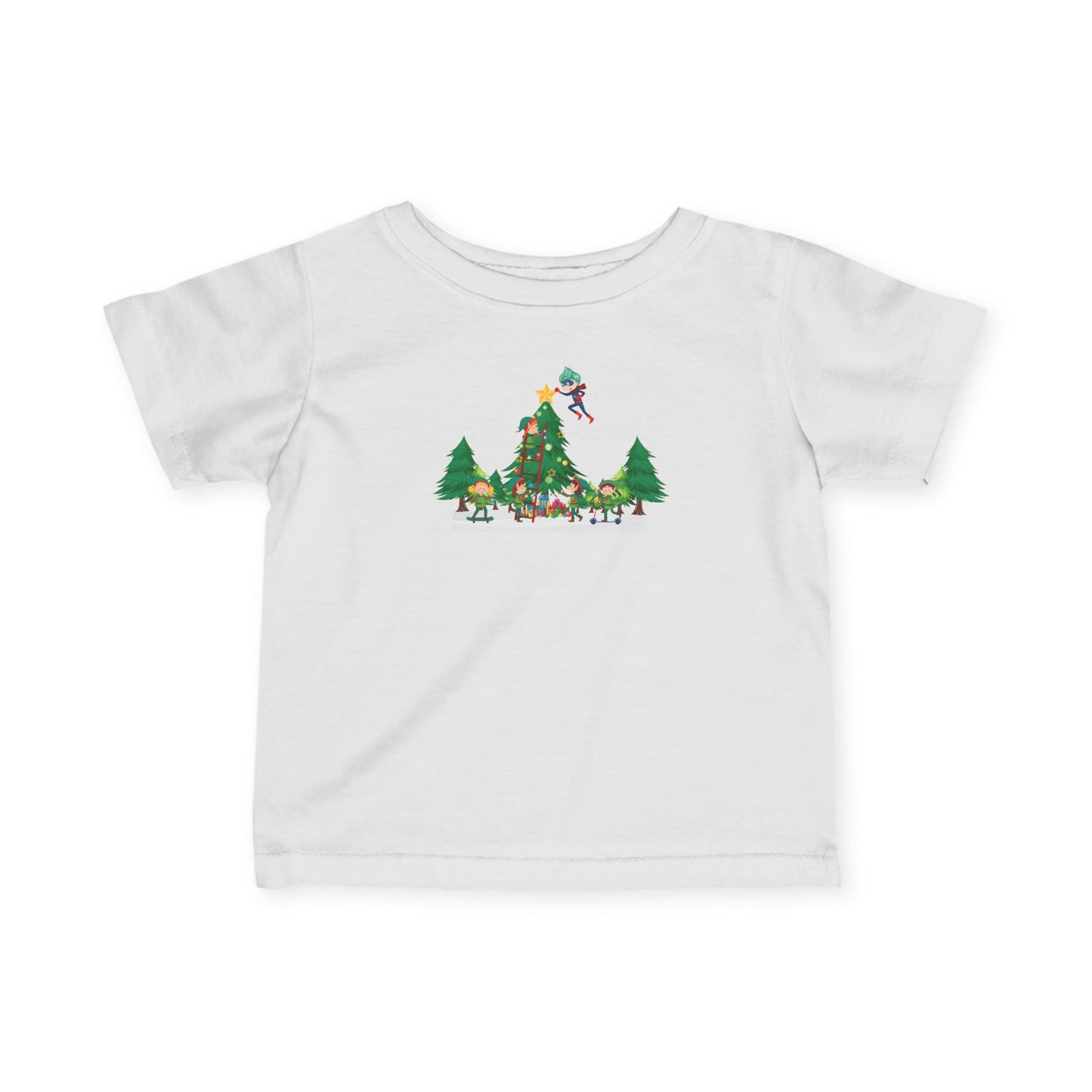 Infant Fine Jersey Tee - Super kiddo putting the stars - [[{"value":"Wonderwear Kid"}]]
