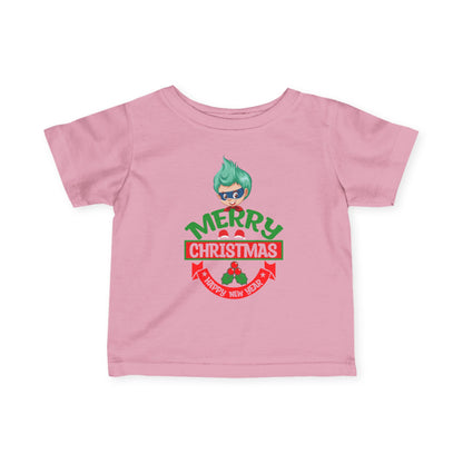 Infant Fine Jersey Tee - Merry chridtmas from super kiddo - [[{"value":"Wonderwear Kid"}]]