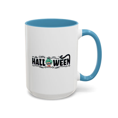 Accent Coffee Mug - Happy halloween by super kiddo Printify