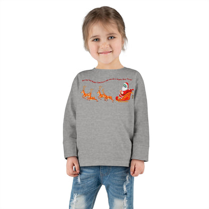 Toddler Long Sleeve Tee - Santa kiddo - [[{"value":"Wonderwear Kid"}]]