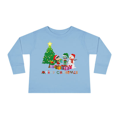Toddler Long Sleeve Tee - Super kiddo preparing gifts - [[{"value":"Wonderwear Kid"}]]