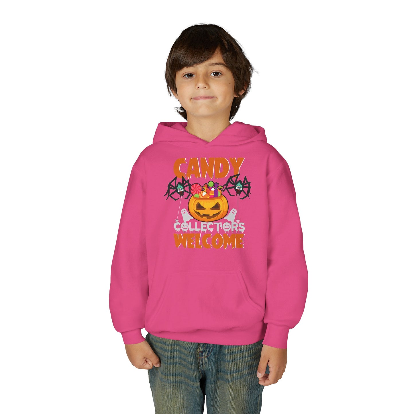 Youth Heavy Blend Hooded Sweatshirt - Candy collectors by super kiddo
